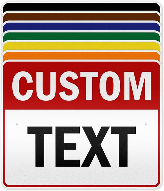 Custom Sign, Custom Sign for Business, Indoor/Outdoor use. 24x30 Inches, 3M EGP Reflective, Rust Free .080 Aluminum, Fade Resistant, Made in USA by My Sign Center (Header)
