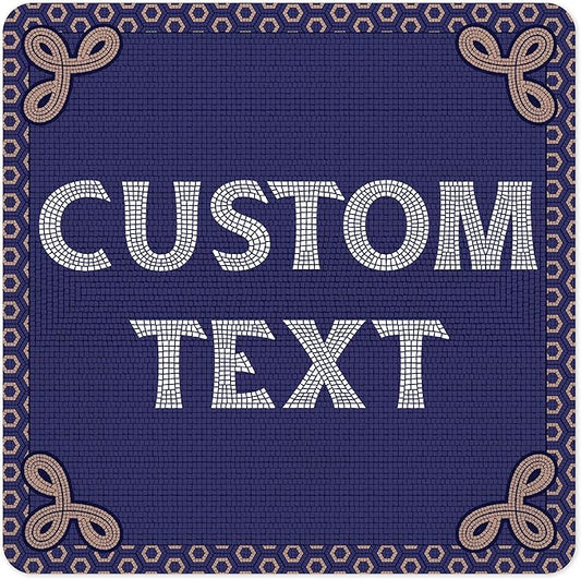 Custom Sign, Custom Street Sign, 11 Font Colors, 13 Font Styles, 4 Hole Options, 22 Sizes, 24x24 Inches, Rust Free DiBound, Fade Resistant, Made in USA by My Sign Center (Fauxsaic 1)