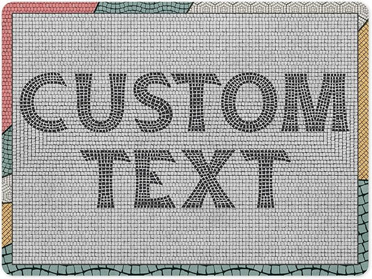 Custom Sign, Custom Street Sign, 11 Font Colors, 13 Font Styles, 4 Hole Options, 22 Sizes, 18x24 Inches, Rust Free DiBound, Fade Resistant, Made in USA by My Sign Center (Fauxsaic 2)