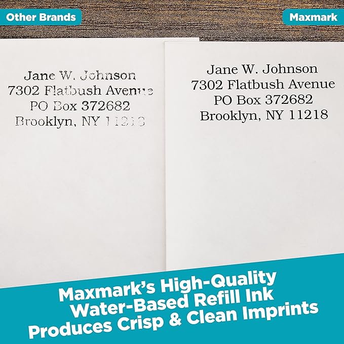 MaxMark Premium Refill Ink with Control Tip Bottle for Self-Inking Stamps, Olive Green Color - 4 oz.
