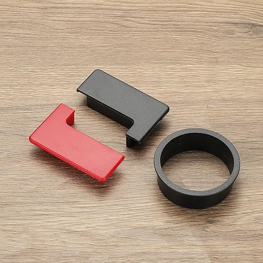 PATIKIL 2.8inch Desk Grommet, 6Pcs Cable Grommet Wire Management Cable Hole Cover Cord Organizer for Office Home Table Countertop, Black/Red Black/White Black/Blue