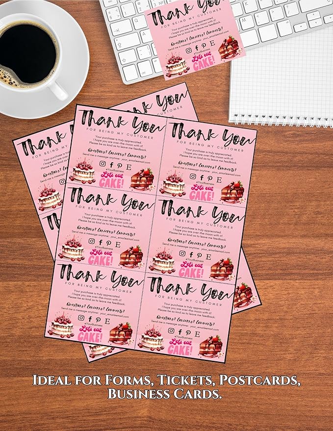 Limited Papers (TM) 8.5x11 Perforated Paper, 20/50 Pound, 75 GSM, Variety of Perforation Sizes and Colors, for Forms, Tickets, Postcards, Business Cards. (Canary, 6 up)