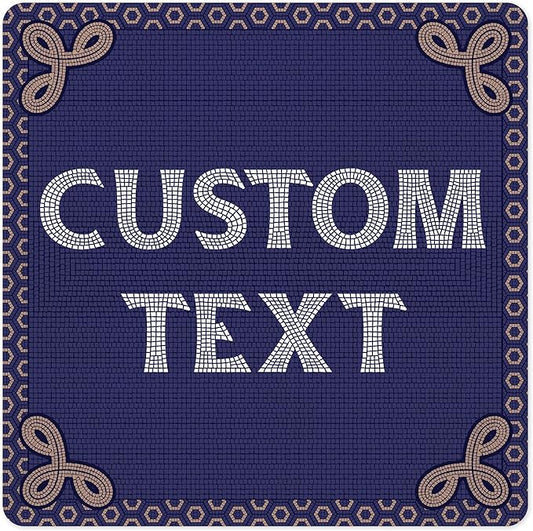 Custom Sign, Custom Street Sign, 11 Font Colors, 13 Font Styles, 4 Hole Options, 22 Sizes, 36x36 Inches, Rust Free DiBound, Fade Resistant, Made in USA by My Sign Center (Fauxsaic 1)